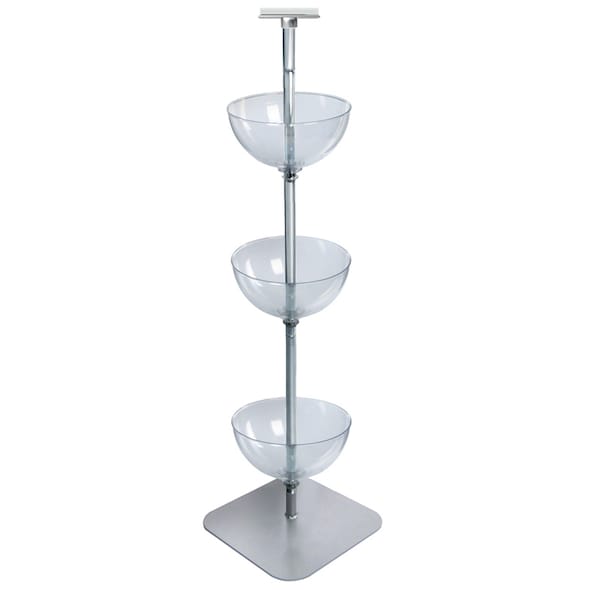 Azar Displays Three-Tiered 14" Bowl Floor Display 751403 - main